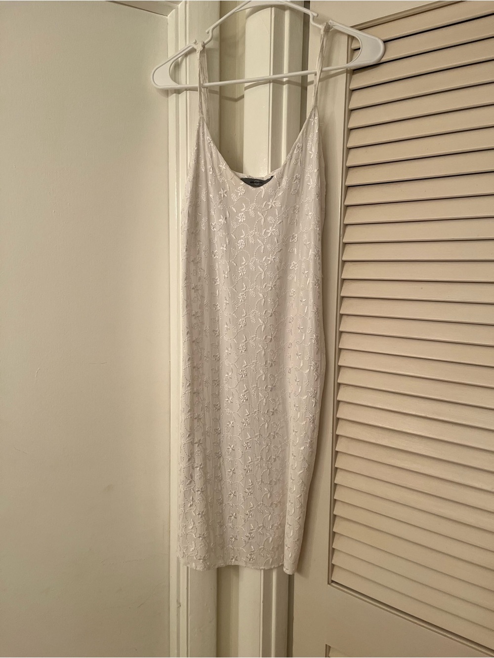 White Lace Dress with Adjustable Straps
